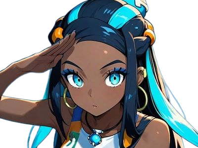 donna nessa pokemon pkm 8g championne dresseuse arene skifford galar eau waifu femme anime jeu
