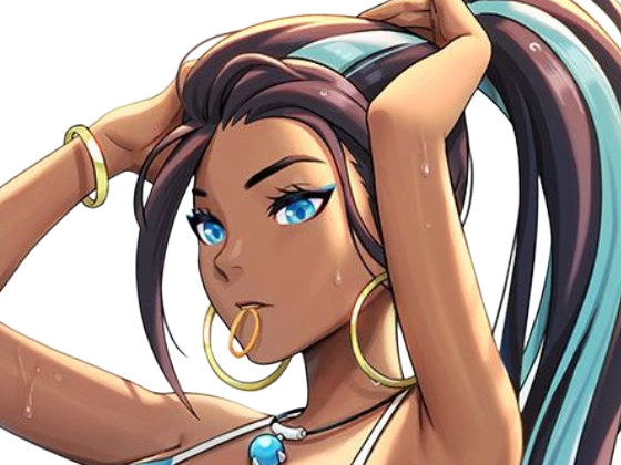 Sticker donna nessa pokemon pkm 8g championne dresseuse arene skifford galar eau waifu femme anime jeu par Dark-63