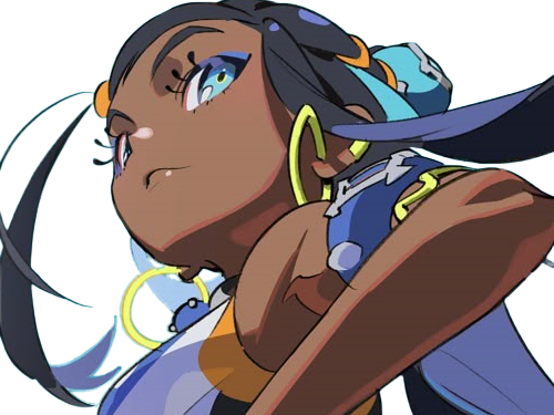 Sticker donna nessa pokemon pkm 8g championne dresseuse arene skifford galar eau waifu femme anime jeu par Dark-63