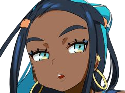 Sticker donna nessa pokemon pkm 8g championne dresseuse arene skifford galar eau waifu femme anime jeu par Dark-63