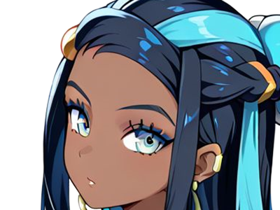 Sticker donna nessa pokemon pkm 8g championne dresseuse arene skifford galar eau waifu femme anime jeu par Dark-63