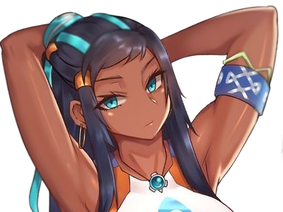 donna nessa pokemon pkm 8g championne dresseuse arene skifford galar eau waifu femme anime jeu
