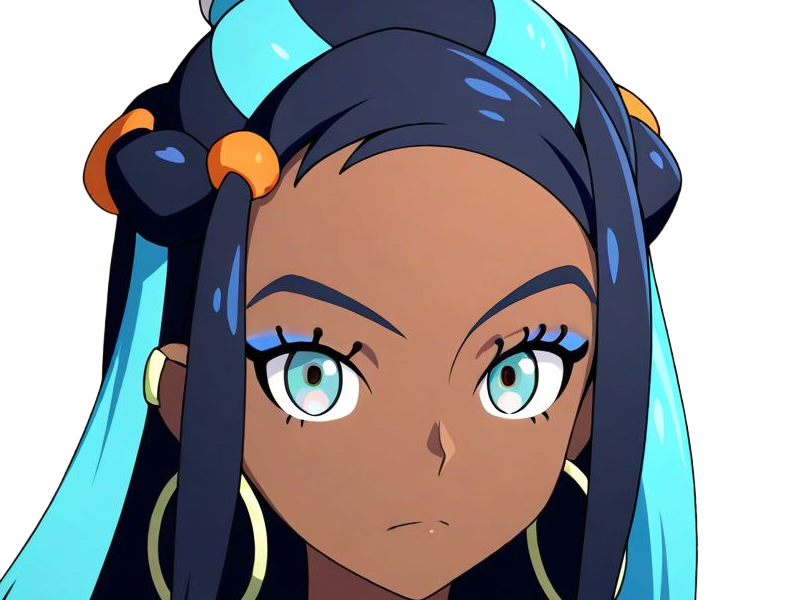 Sticker donna nessa pokemon pkm 8g championne dresseuse arene skifford galar eau waifu femme anime jeu par Dark-63