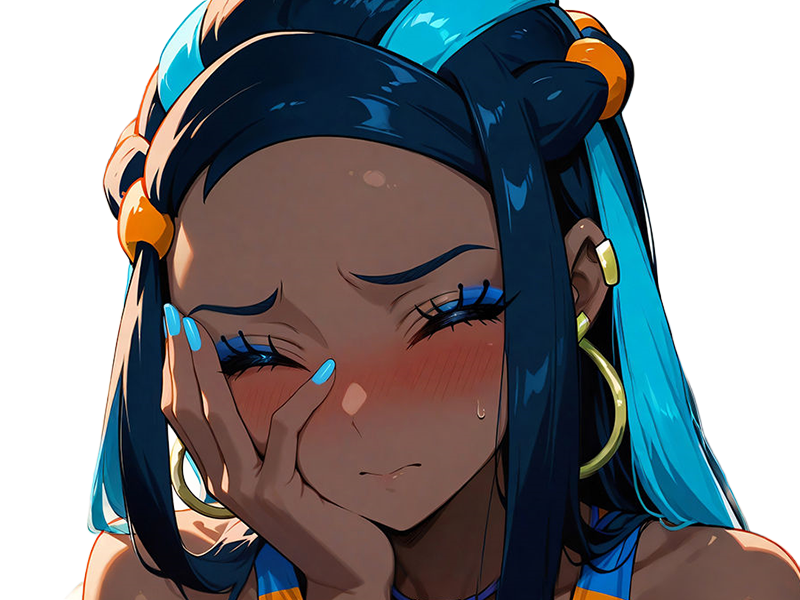 Sticker donna nessa pokemon pkm 8g championne dresseuse arene skifford galar eau waifu femme anime jeu par Dark-63