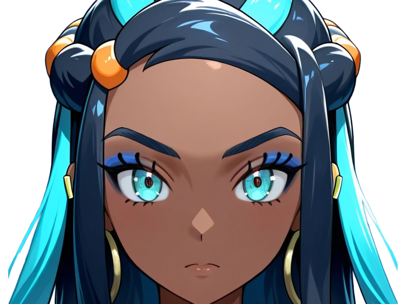 Sticker donna nessa pokemon pkm 8g championne dresseuse arene skifford galar eau waifu femme anime jeu par Dark-63
