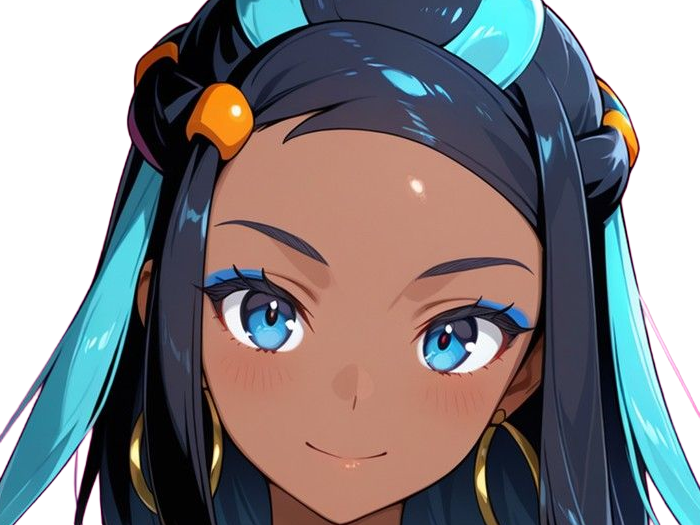 Sticker donna nessa pokemon pkm 8g championne dresseuse arene skifford galar eau waifu femme anime jeu par Dark-63