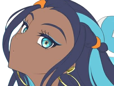 Sticker donna nessa pokemon pkm 8g championne dresseuse arene skifford galar eau waifu femme anime jeu par Dark-63