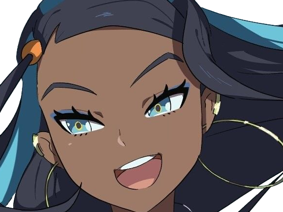 Sticker donna nessa pokemon pkm 8g championne dresseuse arene skifford galar eau waifu femme anime jeu par Dark-63
