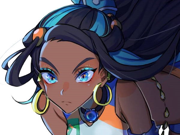 Sticker donna nessa pokemon pkm 8g championne dresseuse arene skifford galar eau waifu femme anime jeu par Dark-63