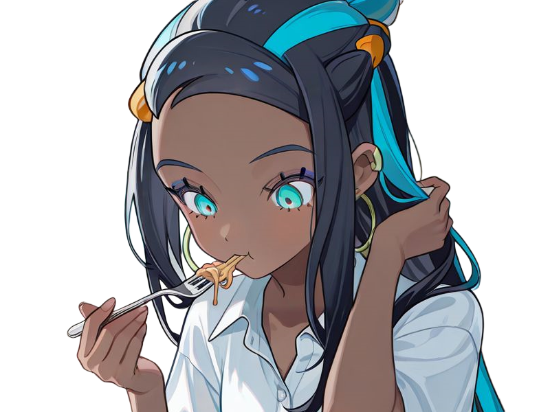 Sticker donna nessa pokemon pkm 8g championne dresseuse arene skifford galar eau waifu femme anime jeu par Dark-63