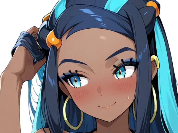 donna nessa pokemon pkm 8g championne dresseuse arene skifford galar eau waifu femme anime jeu