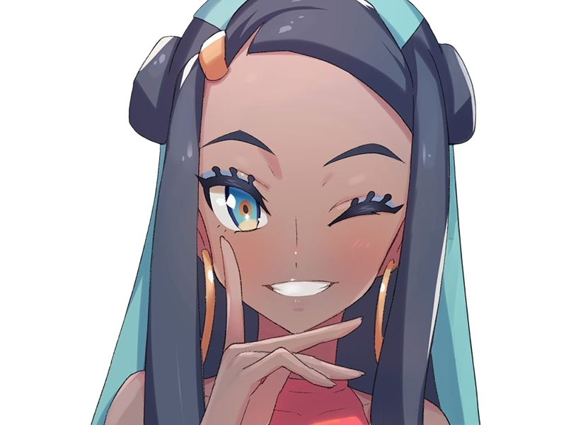 Sticker donna nessa pokemon pkm 8g championne dresseuse arene skifford galar eau waifu femme anime jeu par Dark-63