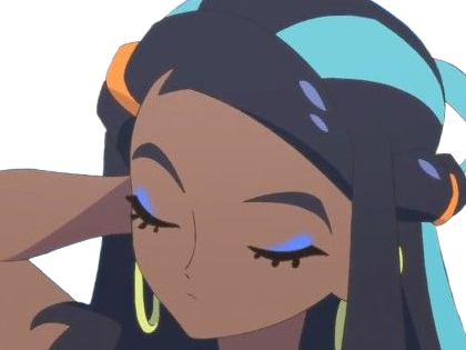 Sticker donna nessa pokemon pkm 8g championne dresseuse arene skifford galar eau waifu femme anime jeu par Dark-63