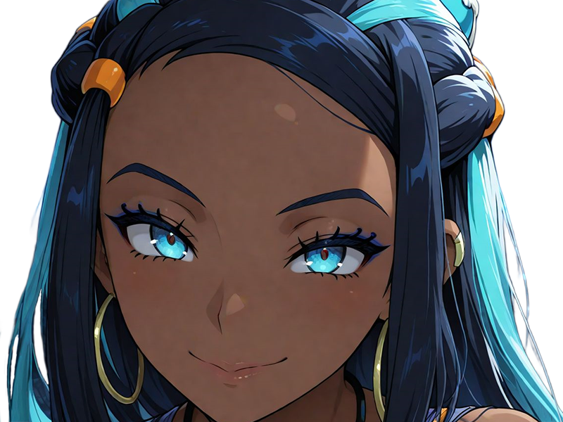 Sticker donna nessa pokemon pkm 8g championne dresseuse arene skifford galar eau waifu femme anime jeu par Dark-63