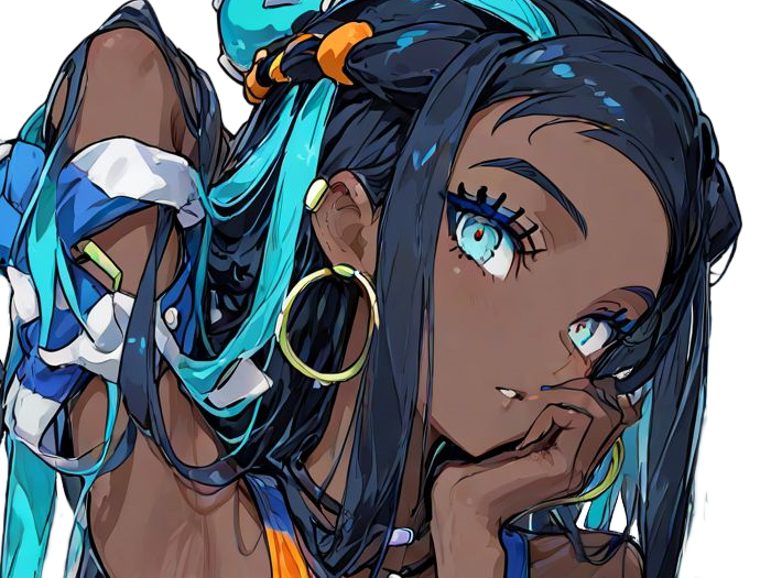 donna nessa pokemon pkm 8g championne dresseuse arene skifford galar eau waifu femme anime jeu