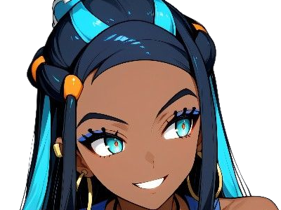 Sticker donna nessa pokemon pkm 8g championne dresseuse arene skifford galar eau waifu femme anime jeu par Dark-63