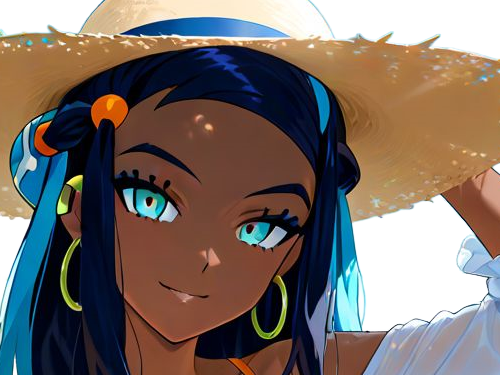 Sticker donna nessa pokemon pkm 8g championne dresseuse arene skifford galar eau waifu femme anime jeu par Dark-63