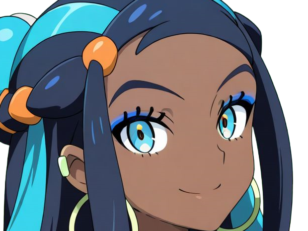 Sticker donna nessa pokemon pkm 8g championne dresseuse arene skifford galar eau waifu femme anime jeu par Dark-63