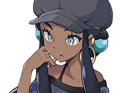 Sticker donna nessa pokemon pkm 8g championne dresseuse arene skifford galar eau waifu femme anime jeu par Dark-63