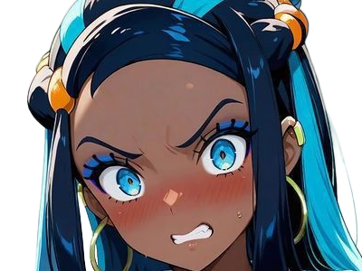 Sticker donna nessa pokemon pkm 8g championne dresseuse arene skifford galar eau waifu femme anime jeu par Dark-63