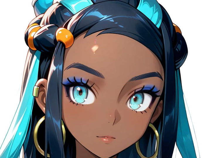 Sticker donna nessa pokemon pkm 8g championne dresseuse arene skifford galar eau waifu femme anime jeu par Dark-63