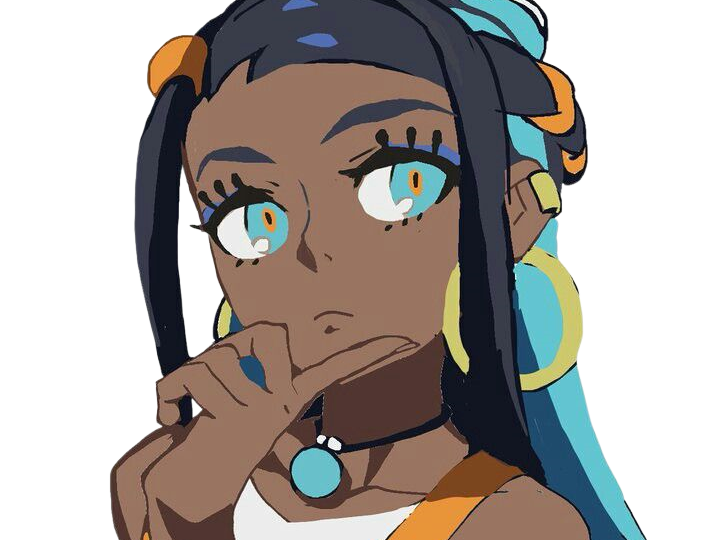 Sticker donna nessa pokemon pkm 8g championne dresseuse arene skifford galar eau waifu femme anime jeu par Dark-63