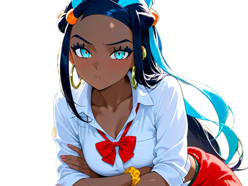 Sticker donna nessa pokemon pkm 8g championne dresseuse arene skifford galar eau waifu femme anime jeu par Dark-63