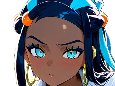 Sticker donna nessa pokemon pkm 8g championne dresseuse arene skifford galar eau waifu femme anime jeu par Dark-63
