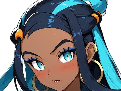 Sticker donna nessa pokemon pkm 8g championne dresseuse arene skifford galar eau waifu femme anime jeu par Dark-63
