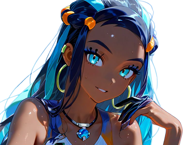donna nessa pokemon pkm 8g championne dresseuse arene skifford galar eau waifu femme anime jeu