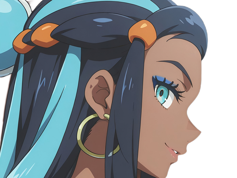 donna nessa pokemon pkm 8g championne dresseuse arene skifford galar eau waifu femme anime jeu