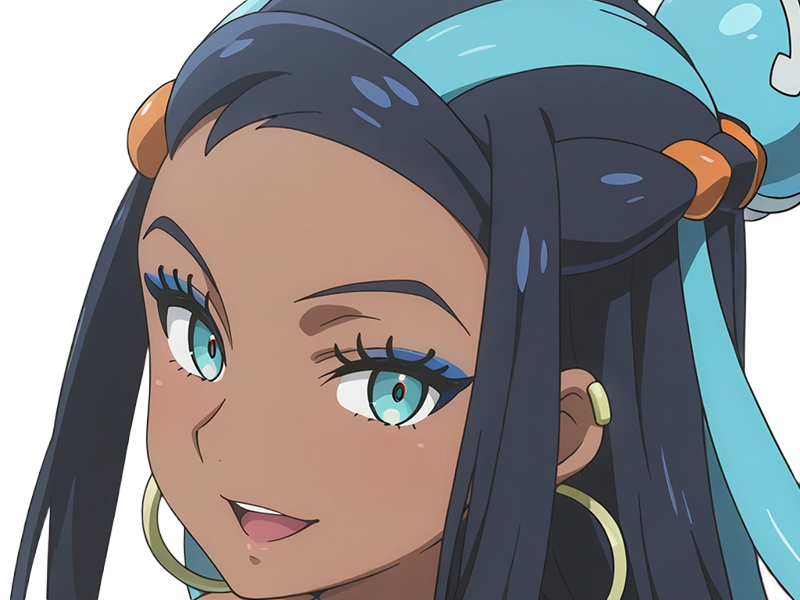 donna nessa pokemon pkm 8g championne dresseuse arene skifford galar eau waifu femme anime jeu