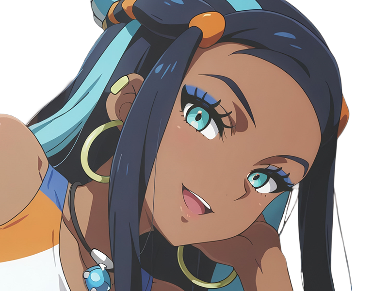 donna nessa pokemon pkm 8g championne dresseuse arene skifford galar eau waifu femme anime jeu