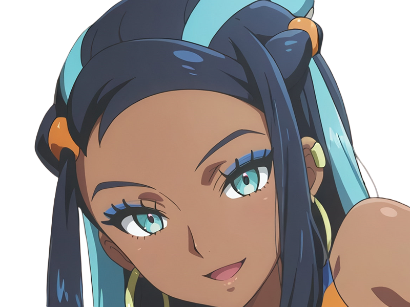 donna nessa pokemon pkm 8g championne dresseuse arene skifford galar eau waifu femme anime jeu