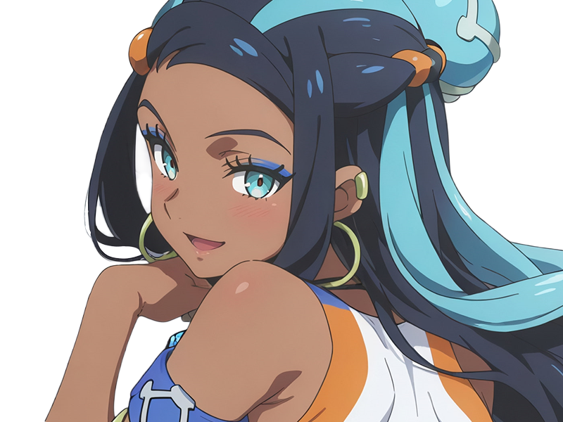 donna nessa pokemon pkm 8g championne dresseuse arene skifford galar eau waifu femme anime jeu