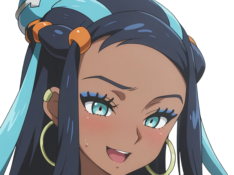 donna nessa pokemon pkm 8g championne dresseuse arene skifford galar eau waifu femme anime jeu
