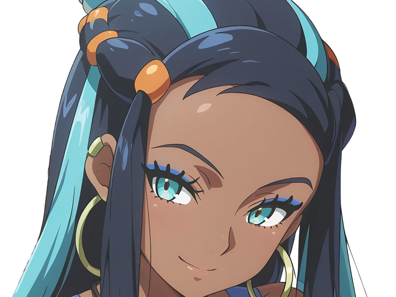 donna nessa pokemon pkm 8g championne dresseuse arene skifford galar eau waifu femme anime jeu