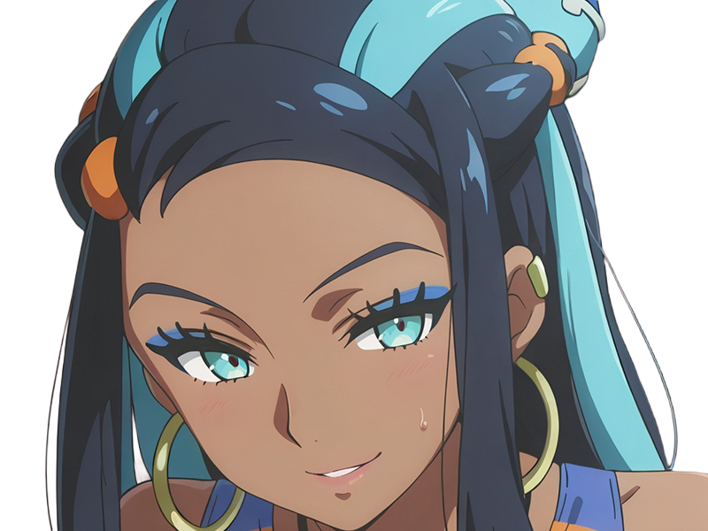 donna nessa pokemon pkm 8g championne dresseuse arene skifford galar eau waifu femme anime jeu