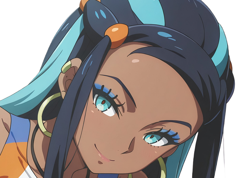 donna nessa pokemon pkm 8g championne dresseuse arene skifford galar eau waifu femme anime jeu
