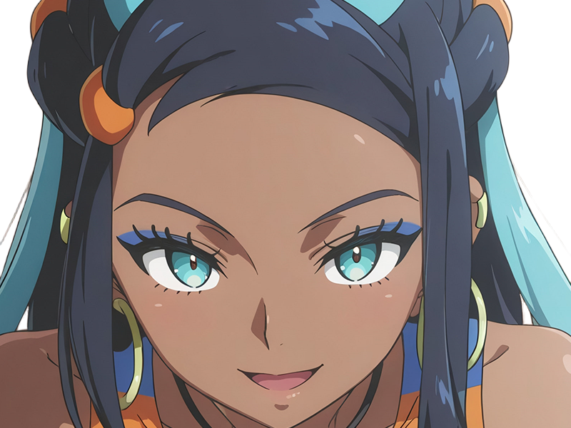 donna nessa pokemon pkm 8g championne dresseuse arene skifford galar eau waifu femme anime jeu