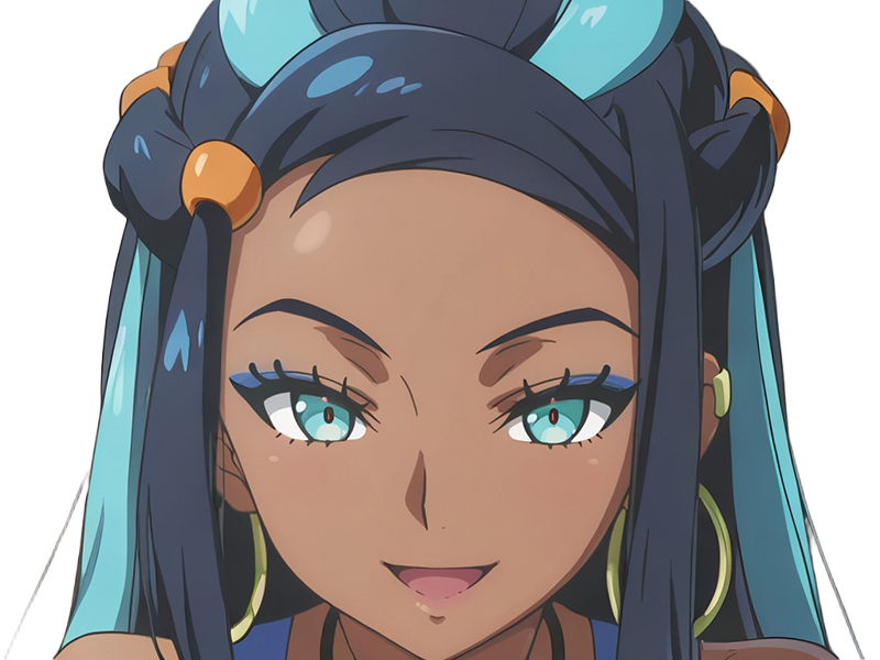 donna nessa pokemon pkm 8g championne dresseuse arene skifford galar eau waifu femme anime jeu