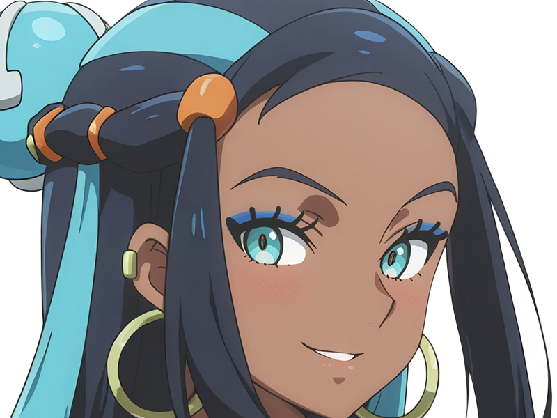 donna nessa pokemon pkm 8g championne dresseuse arene skifford galar eau waifu femme anime jeu