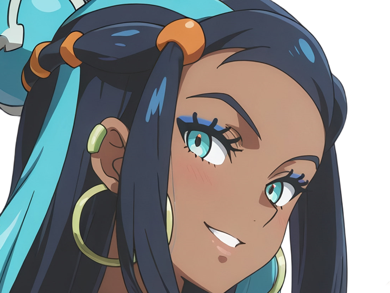 donna nessa pokemon pkm 8g championne dresseuse arene skifford galar eau waifu femme anime jeu