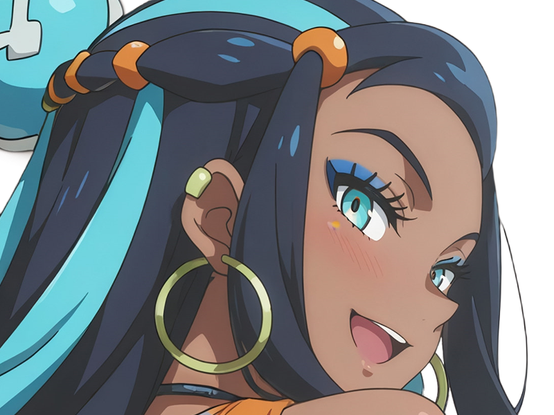 donna nessa pokemon pkm 8g championne dresseuse arene skifford galar eau waifu femme anime jeu