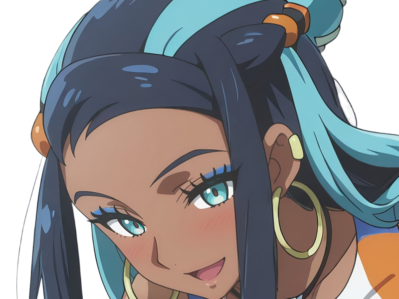 donna nessa pokemon pkm 8g championne dresseuse arene skifford galar eau waifu femme anime jeu