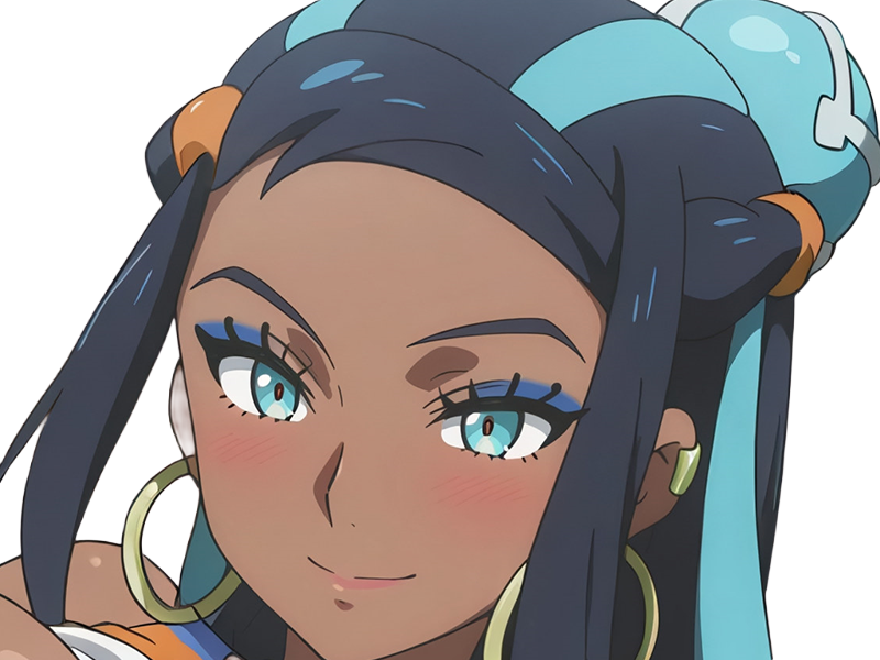 donna nessa pokemon pkm 8g championne dresseuse arene skifford galar eau waifu femme anime jeu