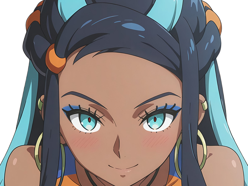 donna nessa pokemon pkm 8g championne dresseuse arene skifford galar eau waifu femme anime jeu