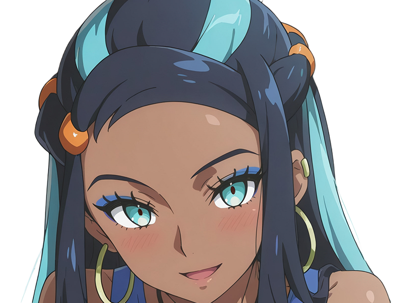 donna nessa pokemon pkm 8g championne dresseuse arene skifford galar eau waifu femme anime jeu
