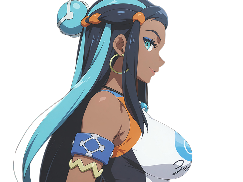 donna nessa pokemon pkm 8g championne dresseuse arene skifford galar eau waifu femme anime jeu