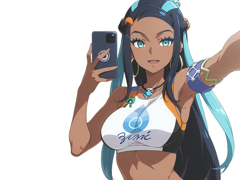 donna nessa pokemon pkm 8g championne dresseuse arene skifford galar eau waifu femme anime jeu